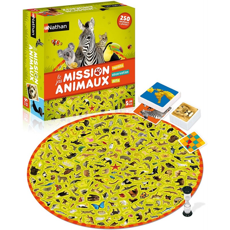 Nathan - Mission Animaux - jeu pour la famille dès 5 ans