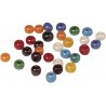 Rayher - Boîte de perles en verre - Opaques à grand trou - 5,4 mm - Couleurs assorties - 55 grammes