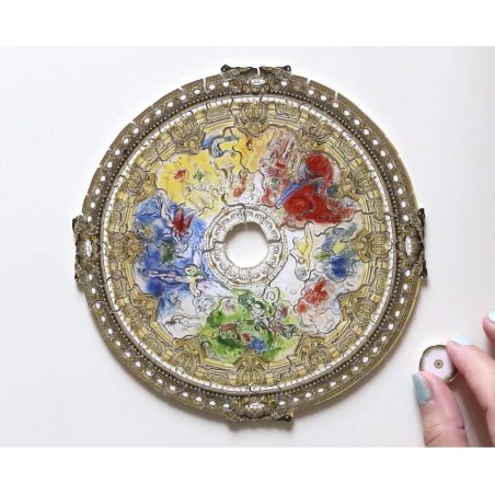 Michèle Wilson - Puzzle d'art en bois - 80 pièces - Plafond de L Opéra de Paris - Chagall