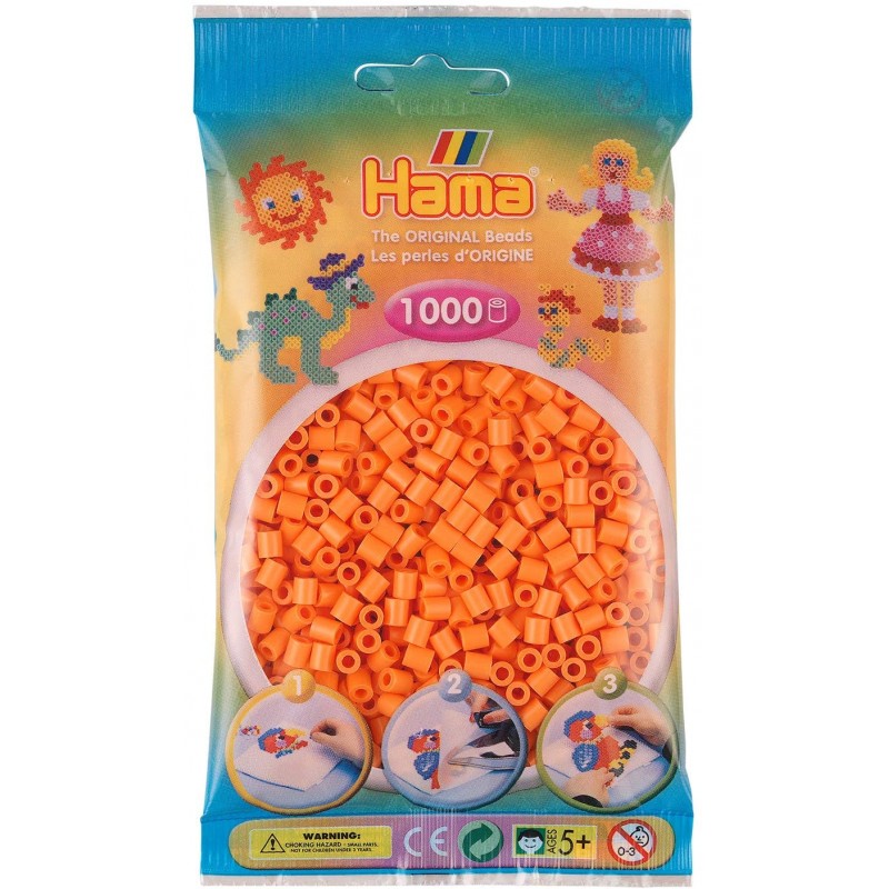 Hama - Perles - 207-79 - Taille Midi - Sachet 1000 perles abricot