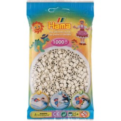 Hama - Perles - 207-77 - Taille Midi - Sachet 1000 perles blanc calcaire