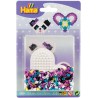 Hama - Perles - 4186 - Taille Midi - Blister Petit modèle et plaque Panda et coeur