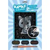 OZ - Loisirs créatifs - Tableau scraper à gratter - Chaton gourmand - Argent
