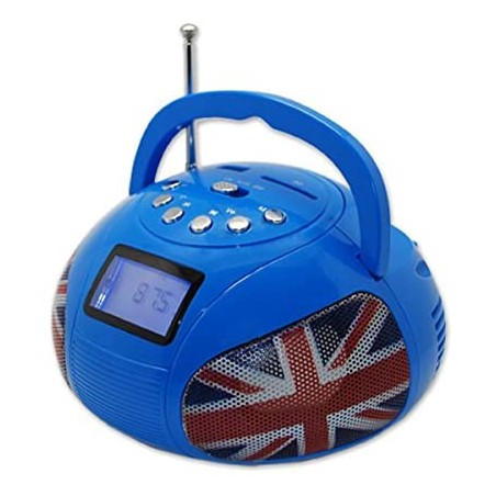 Teknofun - 811163 - Mini Boombox Bluetooth - Bleu