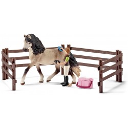 Schleich - 42270 - Accessoire pour figurine - Kit de soin pour chevaux andalous