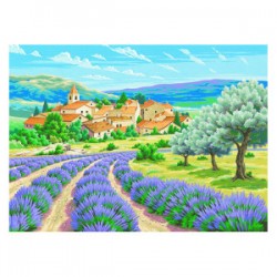 OZ - Loisirs créatifs - Peinture par numéro - Initiés - Lavande en Provence