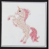 OZ - Loisirs créatifs - Crystal Art - Kit sticker broderie diamant 9x9cm Licorne