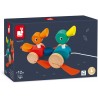 Janod - Canards à Promener en Bois Zigolos - Jouet d'Eveil à Tirer Certifié FSC - Dès 1 An, J08211