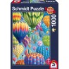 Schmidt - Puzzle 1000 pièces - Envol de ballons colorés