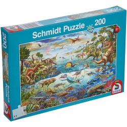 Schmidt - Puzzle 200 pièces - Découvre les dinosaures