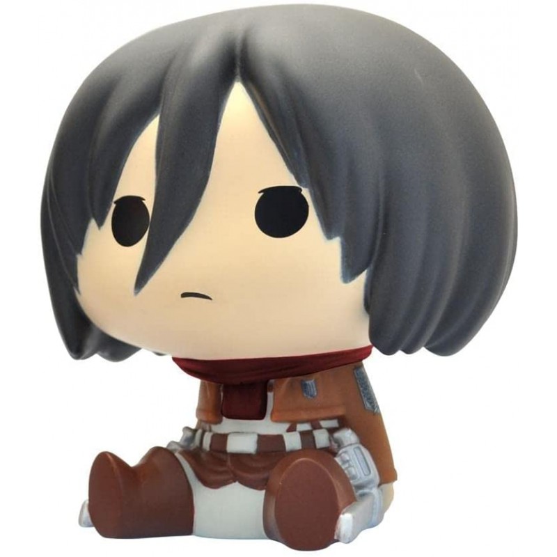 Plastoy - Figurine - 80075 - Attaque des Titans - Tirelire Chibi - Mikasa