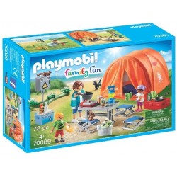 Playmobil - 70089 - Family Fun - Tente et campeurs