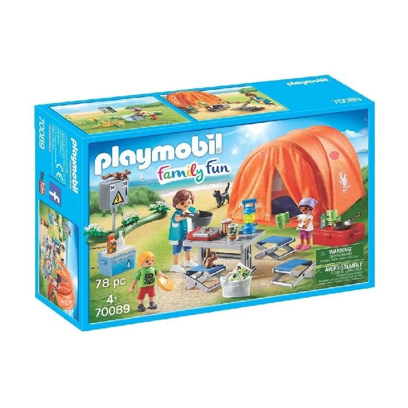Playmobil - 70089 - Family Fun - Tente et campeurs