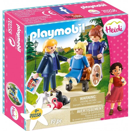 Playmobil - 70258 - Heidi - Clara avec son père et Mlle Rottenmeier