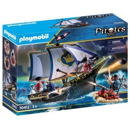 Playmobil - 70412 - Les Pirates - Chaloupe des soldats