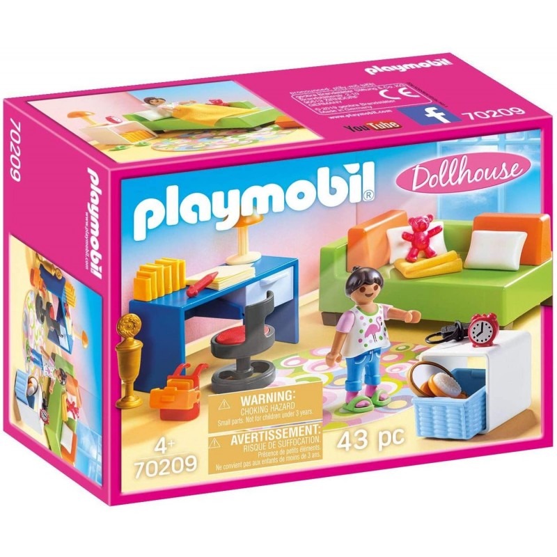 Playmobil - 70209 - La Maison traditionnelle - Chambre d'enfant avec canapé-lit