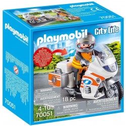 Playmobil - 70051 - City Life - Urgentiste et moto