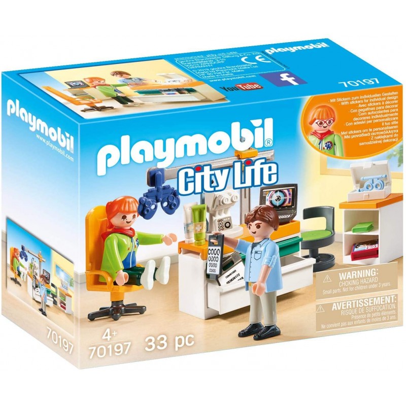 Playmobil - 70197 - City Life - Le cabinet d'ophtalmologie