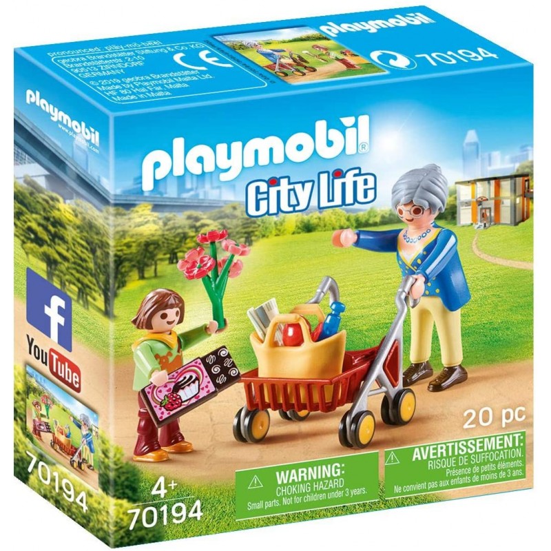 Playmobil - 70194 - City Life - Petite fille et grand-mère