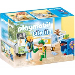 Playmobil - 70192 - L'hôpital - Chambre d'hôpital pour enfant
