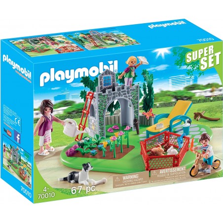 Playmobil - 70010 - Super Set - Famille et jardin