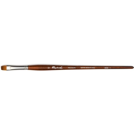 Pinceau Plat Black Line Taille 20 – Acrylique Et Huile, Pointe Synthétique, Noir