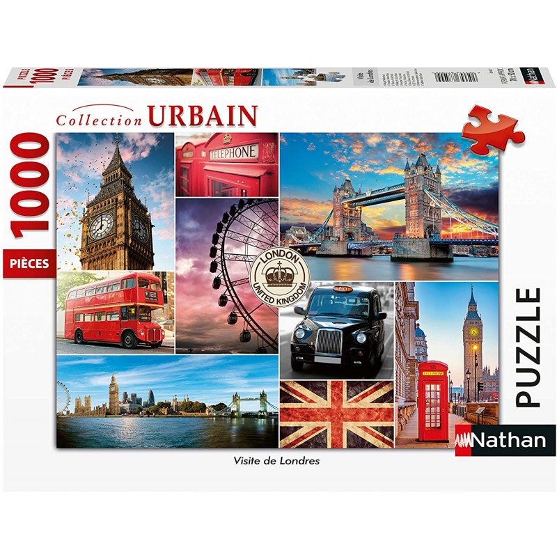 Nathan - Puzzle 1000 pièces - Visite de Londres