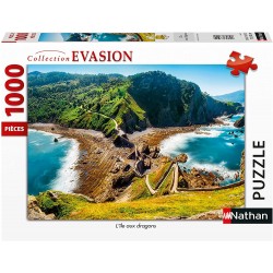 Ravensburger - Puzzle 1000 pièces - L'île aux dragons