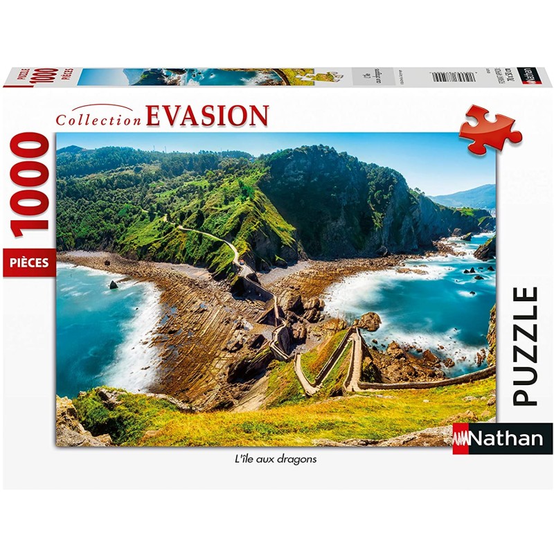 Ravensburger - Puzzle 1000 pièces - L'île aux dragons