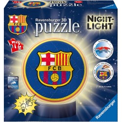 Ravensburger - Puzzle 3D Ball 72 pièces illuminé - FC Barcelone