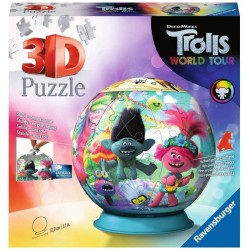 Ravensburger - Puzzle 3D Ball 72 pièces - Trolls 2
