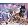 Ravensburger - Puzzle 2000 pièces - Loups dans la neige