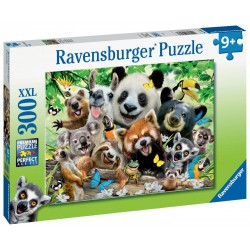 Ravensburger - Puzzle 300 pièces XXL - Le selfie des animaux sauvages