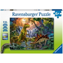Ravensburger - Puzzle 100 pièces XXL - L'oasis des dinosaures