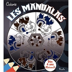 Livre - Colorie les mandalas - éléphant