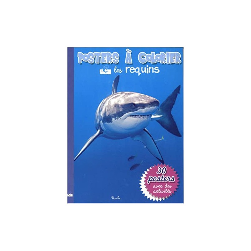 Livre - Posters à colorier - Les requins