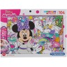 Clementoni - Puzzle 104 pièces - Disney Minnie happy - Jewels