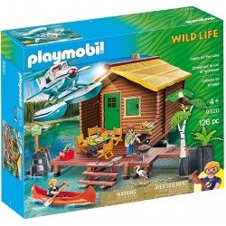 Playmobil - 9320 - Wild Life - Chalet sur le lac et hydravion