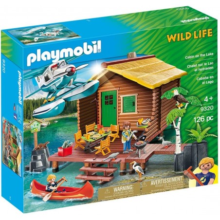 Playmobil - 9320 - Wild Life - Chalet sur le lac et hydravion