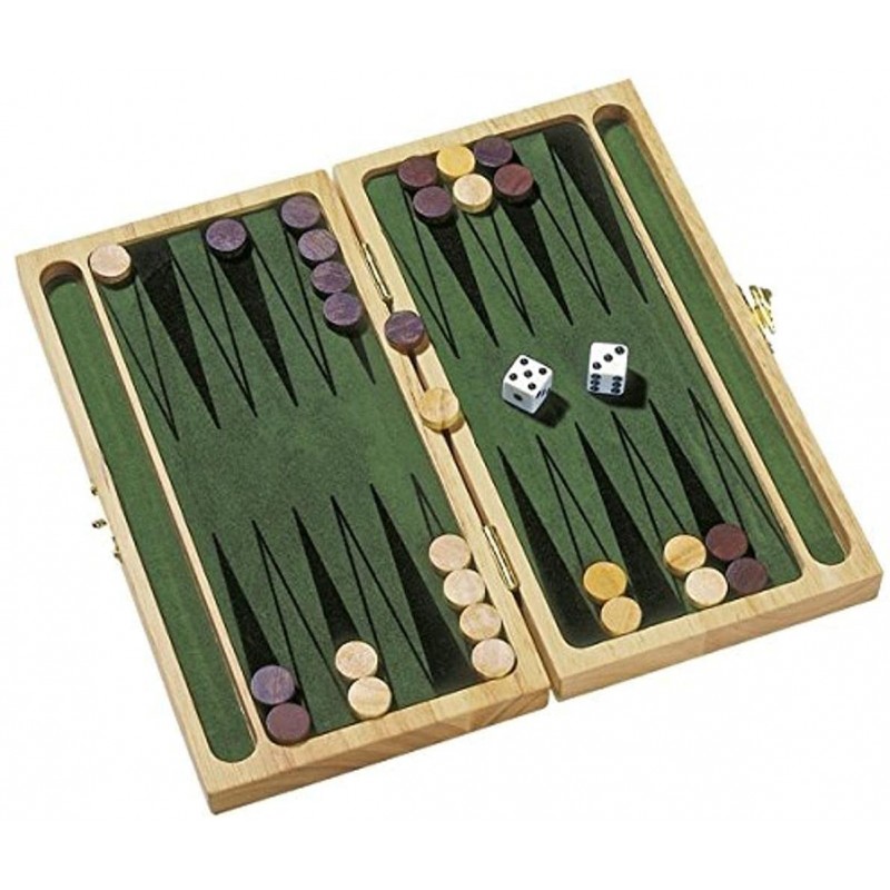 Goki - Jeu de société - Backgammon en bois