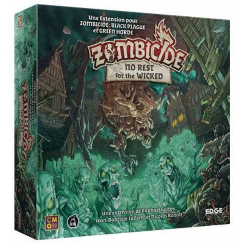 Asmodee - Jeu de société - Zombicide Black Plague - Extension No Rest for the Wicked