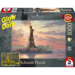 Schmidt - Puzzle 1000 pièces - Statue de la Liberté au crépuscule