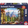 Schmidt - Puzzle 1000 pièces - Vue sur le château de conte de fées