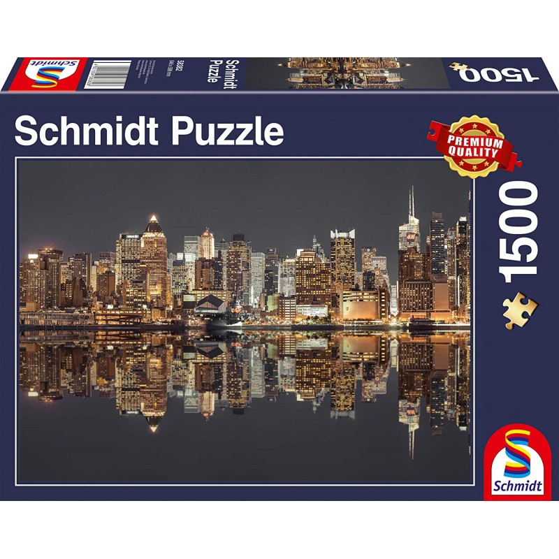 Schmidt - Puzzle 1500 pièces - Skyline de nuit