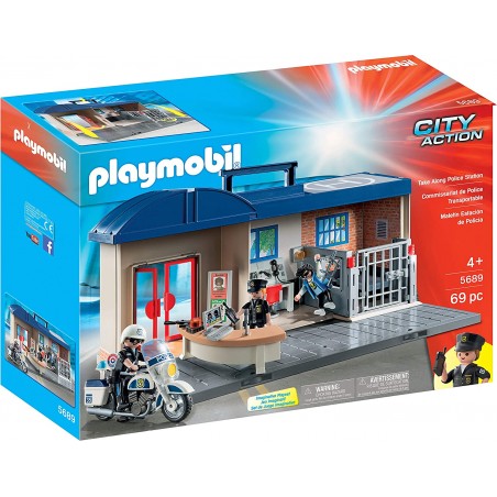 Playmobil - 5689 - City Action - Commissariat de police transportable