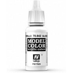 Prince August - Peinture acrylique - 842 - Blanc brillant - 17 ml