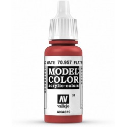Prince August - Peinture acrylique - 957 - Rouge garance - 17 ml