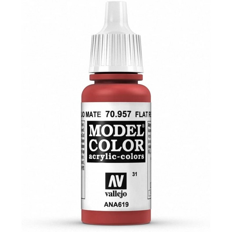 Prince August - Peinture acrylique - 957 - Rouge garance - 17 ml