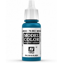 Prince August - Peinture acrylique - 963 - Bleu moyen - 17 ml