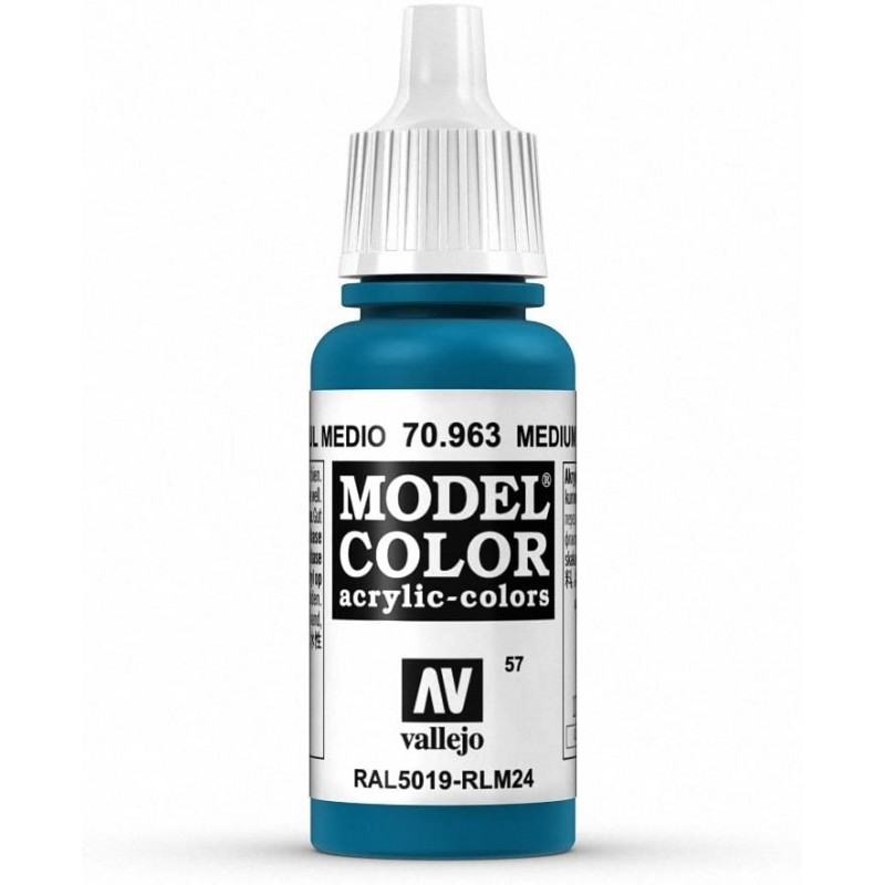 Prince August - Peinture acrylique - 963 - Bleu moyen - 17 ml